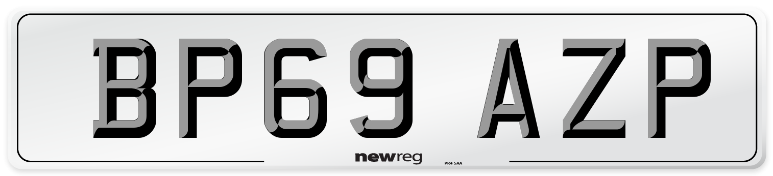 BP69 AZP Number Plate from New Reg